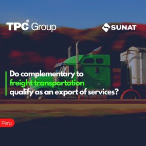 Do complementary to freight transportation qualify as an export of services