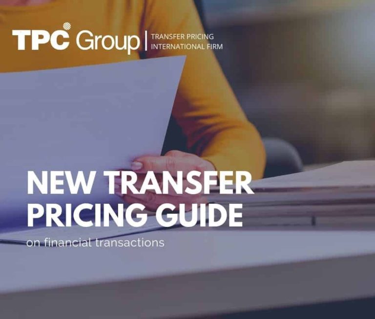 New Transfer Pricing Guide on Financial Transactions TPC Group