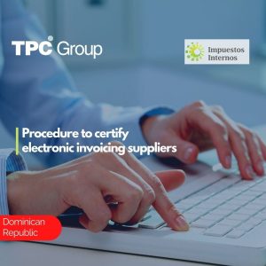 Procedure to certify electronic invoicing suppliers