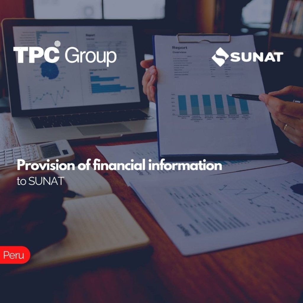 Provision of financial information to SUNAT