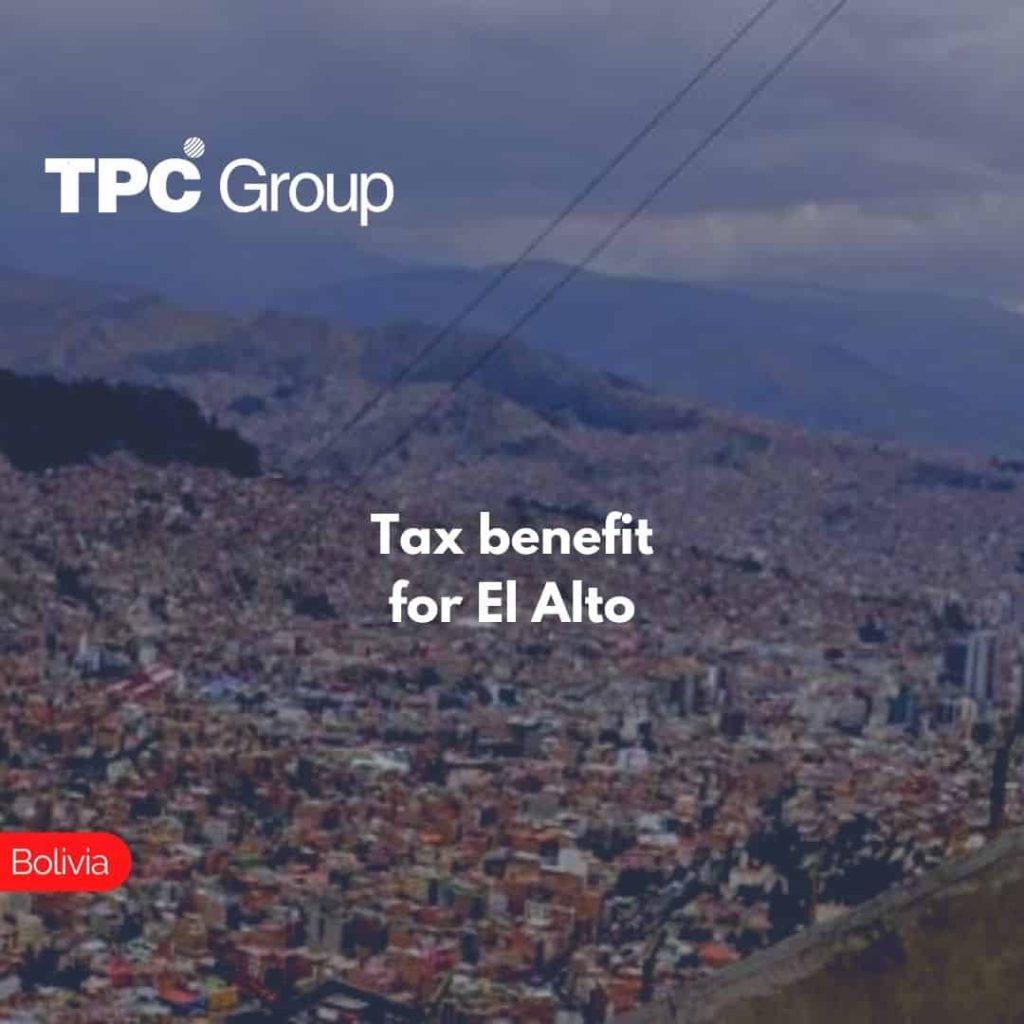 Tax benefit for El Alto