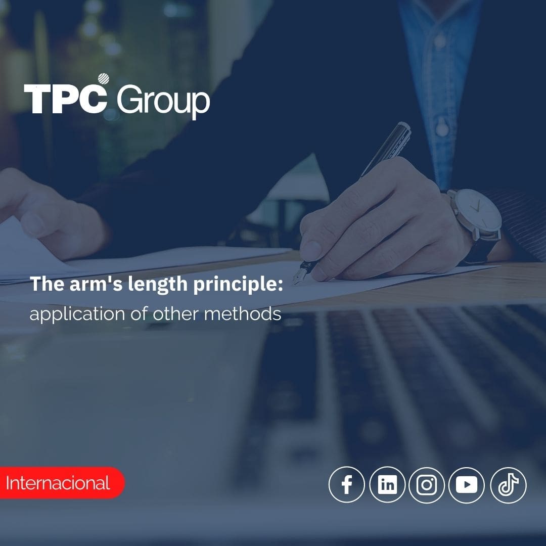 The Arm's length principle Application of other methods TPC Group