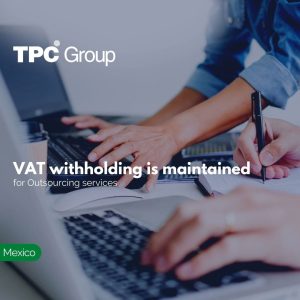 VAT withholding is maintained for Outsourcing services