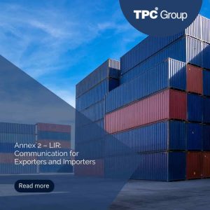 Annex 2 – LIR: Communication for Exporters and Importers