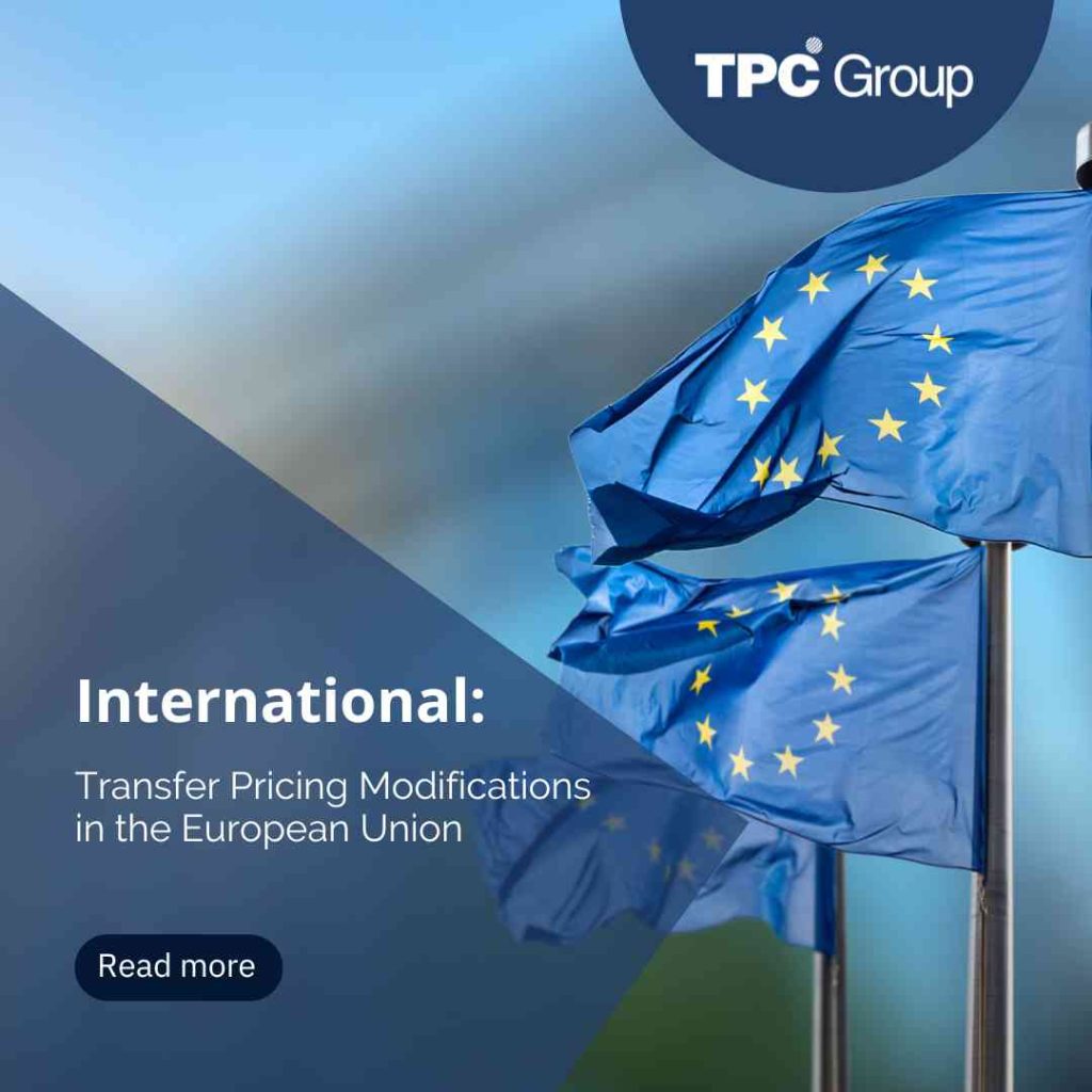 Transfer Pricing Modifications in the European Union