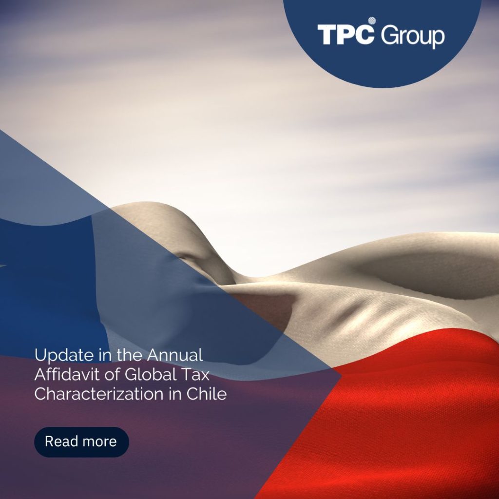 Update in the Annual Affidavit of Global Tax Characterization in Chile