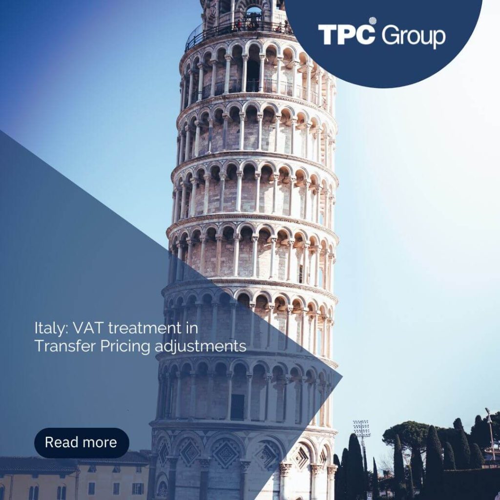 Italy: VAT treatment in Transfer Pricing adjustments