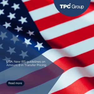 USA: New IRS guidelines on Amount B in Transfer Pricing