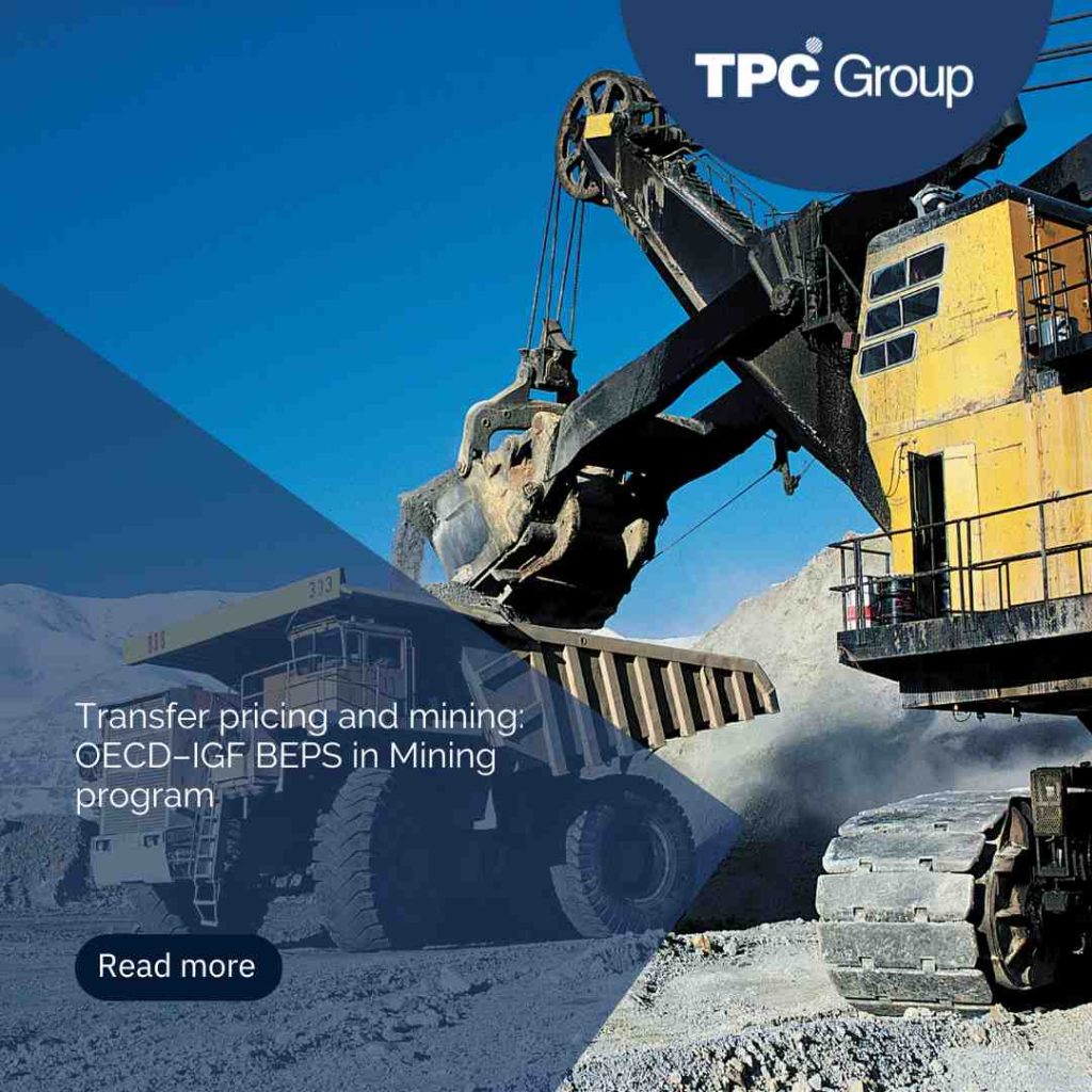 Transfer pricing and mining: OECD–IGF BEPS in Mining program