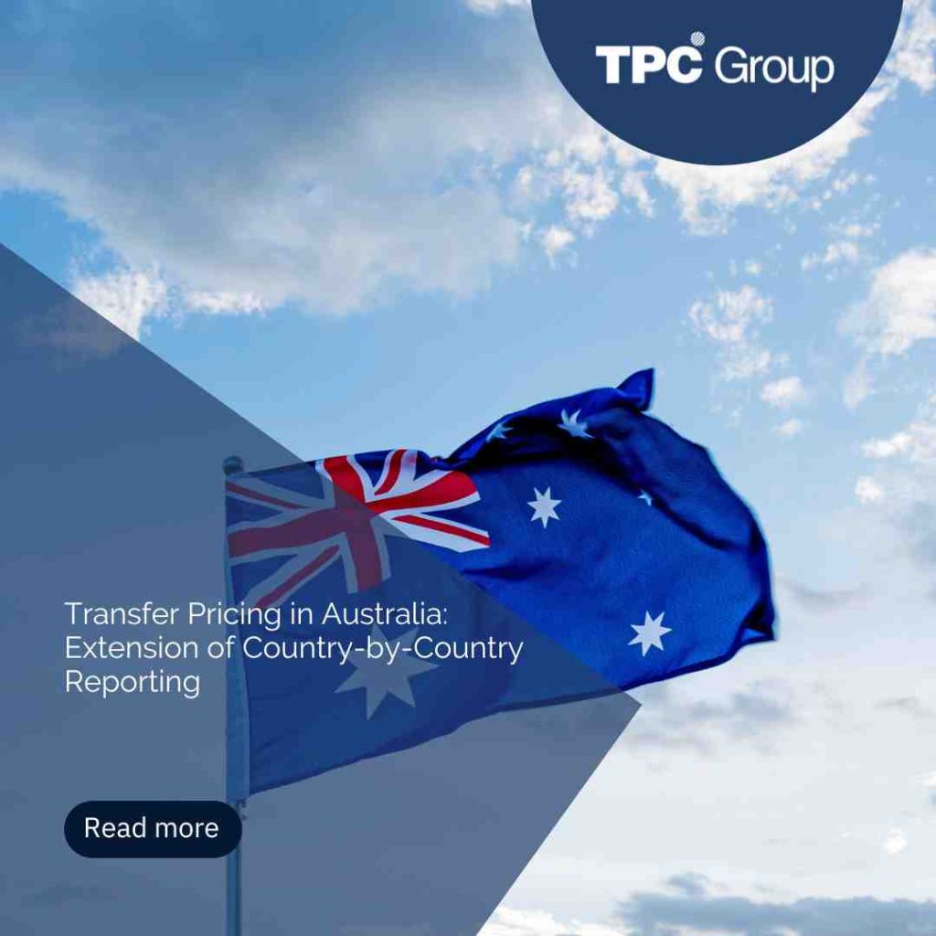 Transfer Pricing in Australia: Extension of Country-by-Country Reporting