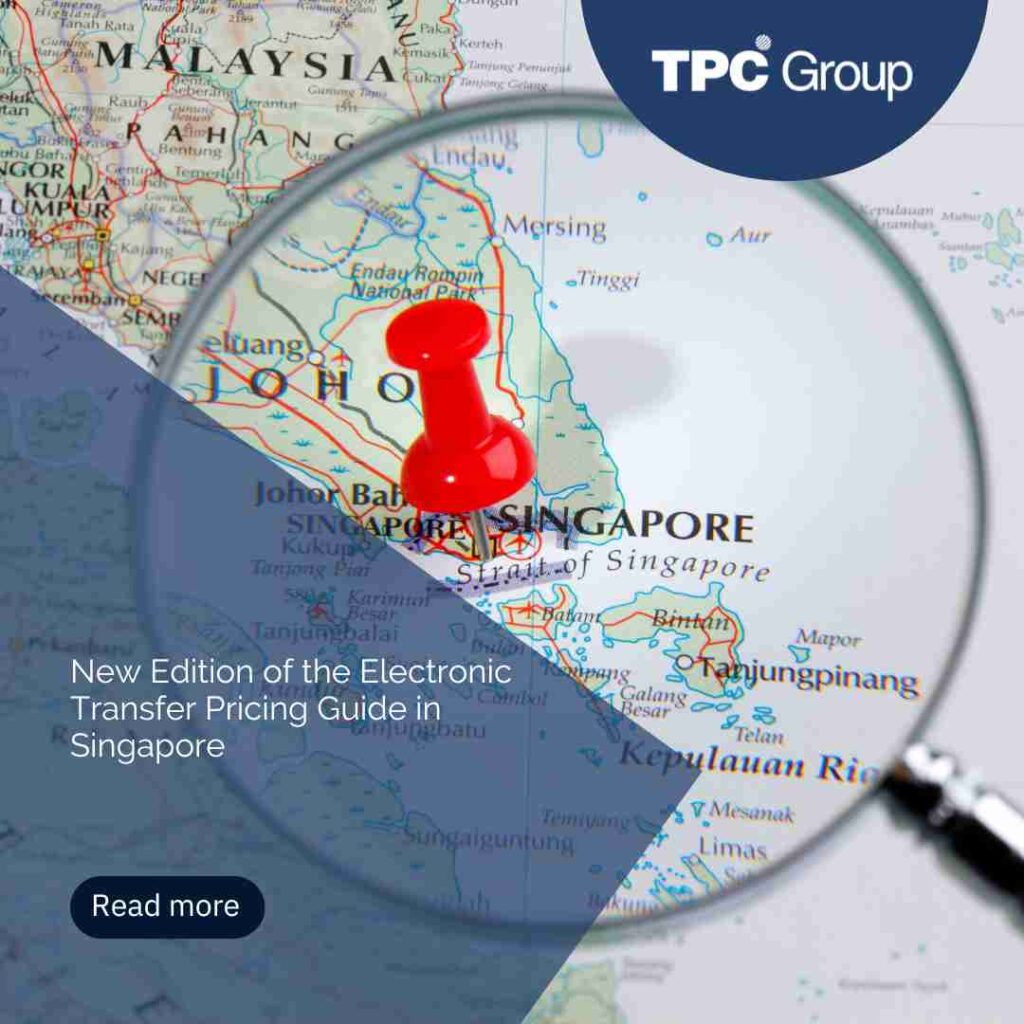 New Edition of the Electronic Transfer Pricing Guide in Singapore