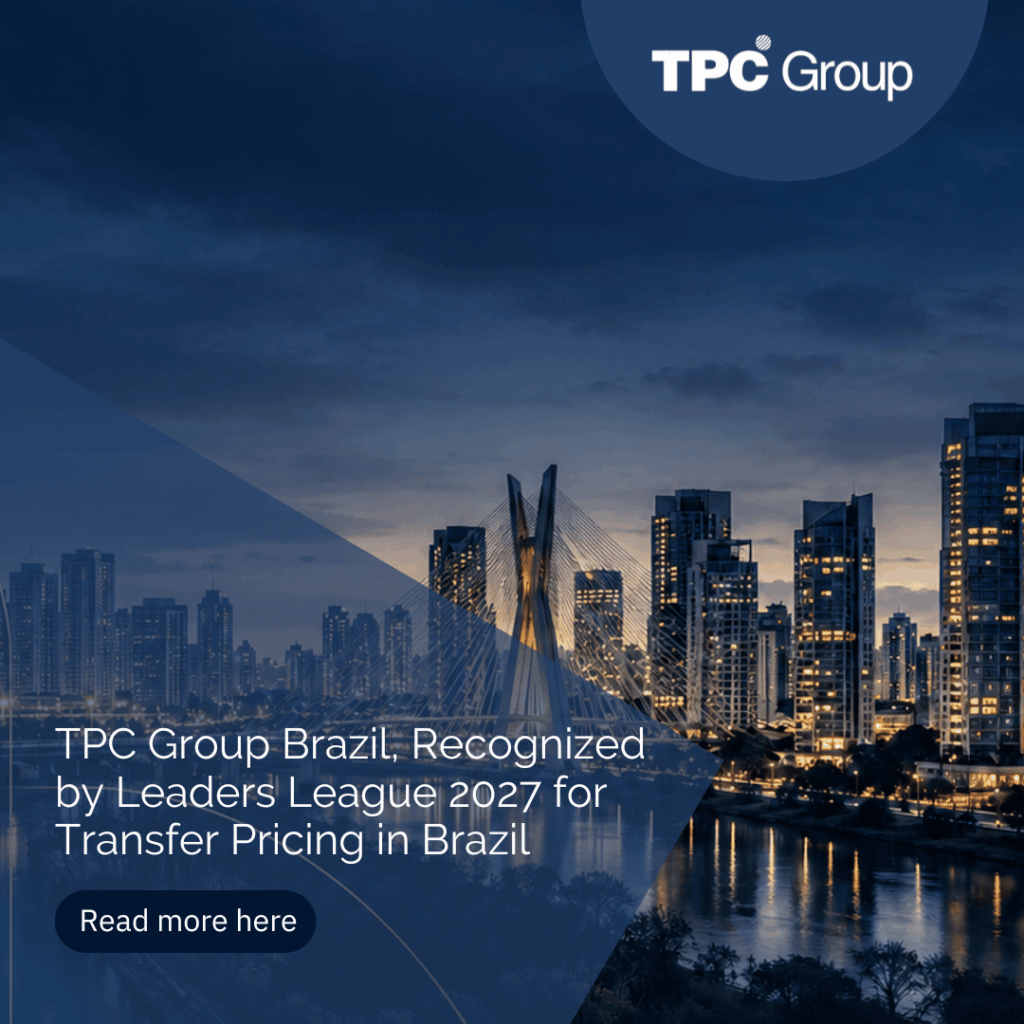 O TPC Group Brasil, reconhecido pela Leaders League 2027 na área de Preços de Transferência no Brasil